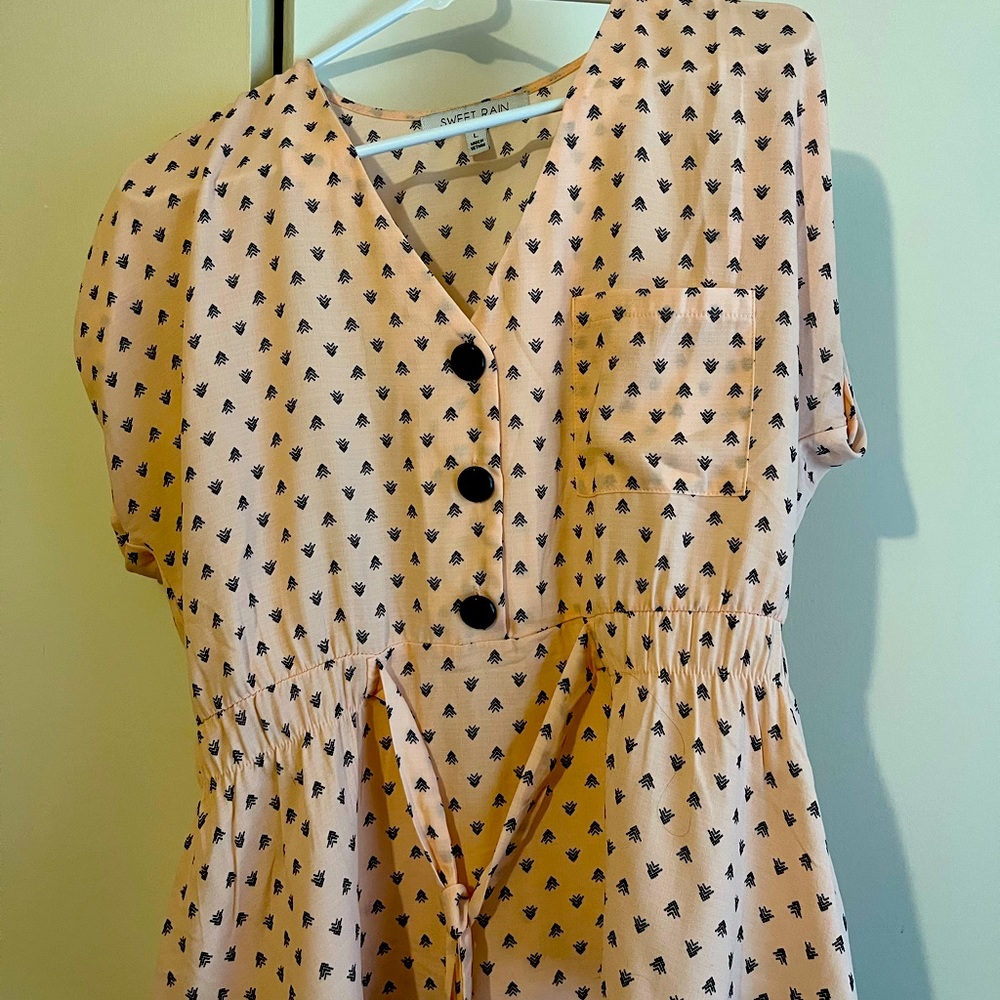 Light pink dress shirt made by Sweet Rain Large
